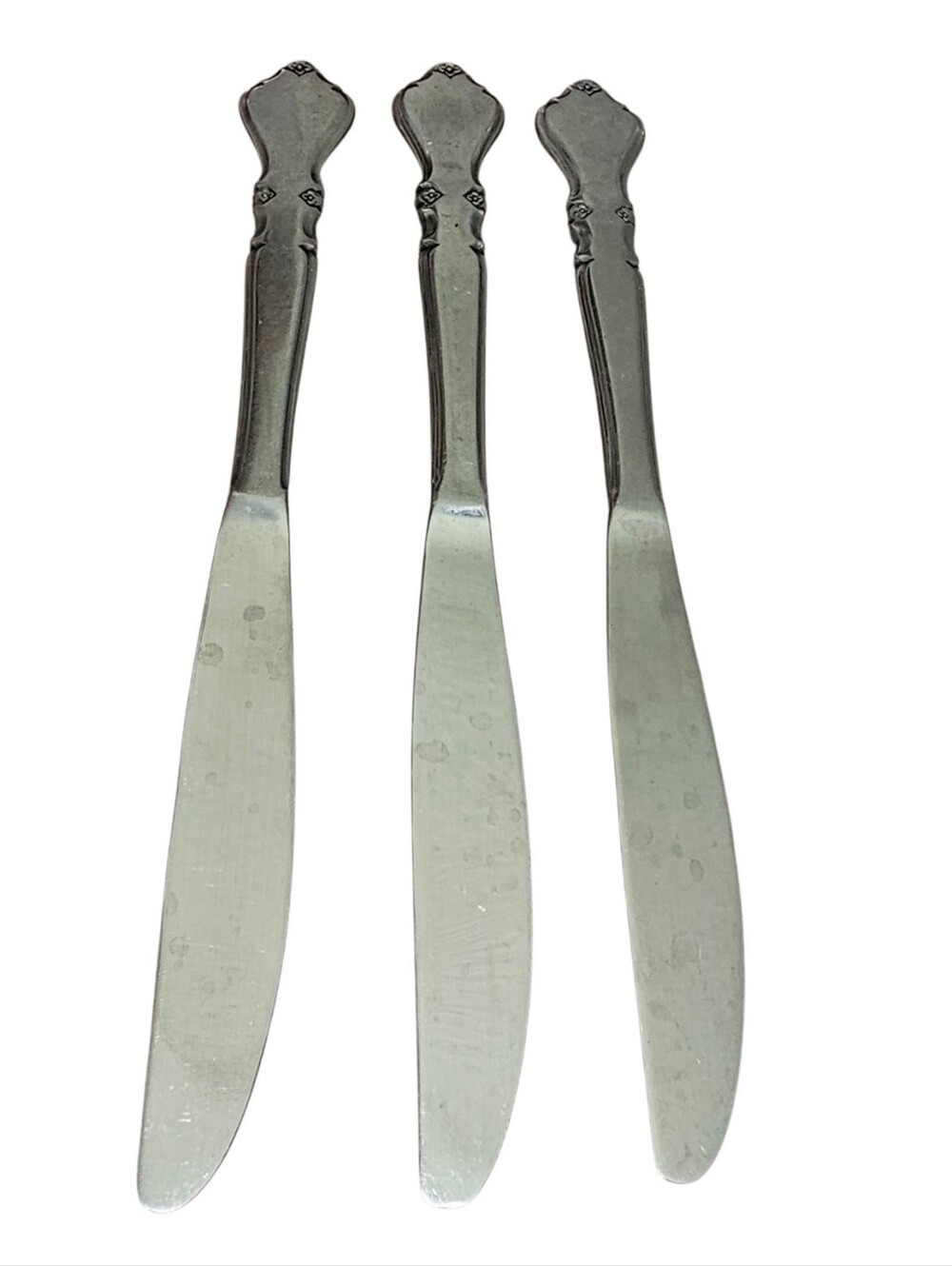💰Roberts Rogers Stainless Steel Set of 3 Silver Butter Knives
